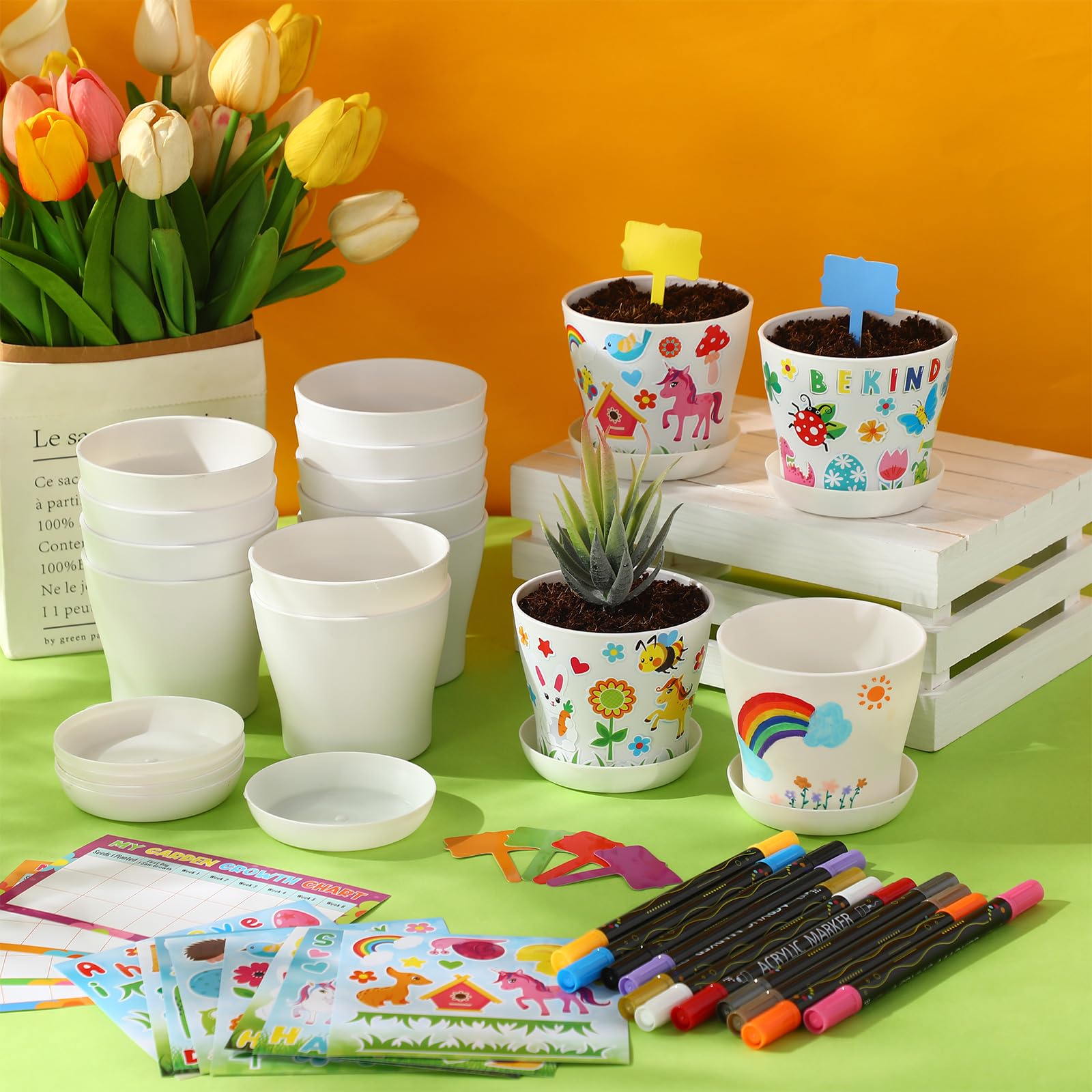 Capoda spring-pattern stickers for fun decorating and labeling