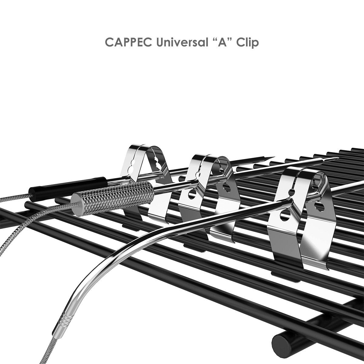 CAPPEC stainless steel clip for probes maintains steady placement