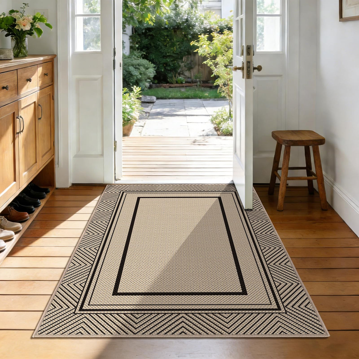 Capslpad Easy Jute 3x5 rug texture for a clean, low-maintenance space.