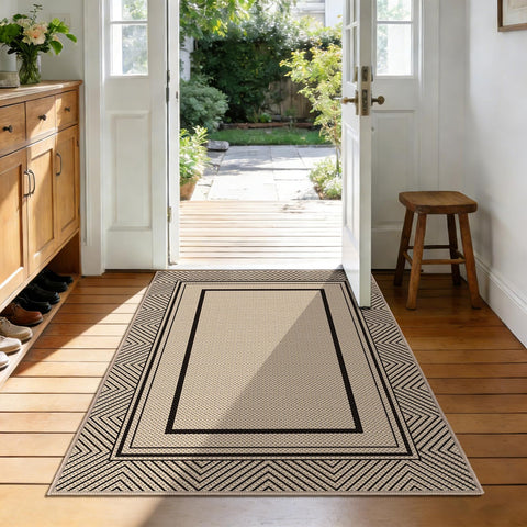 Capslpad Easy Jute 3x5 rug texture for a clean, low-maintenance space.