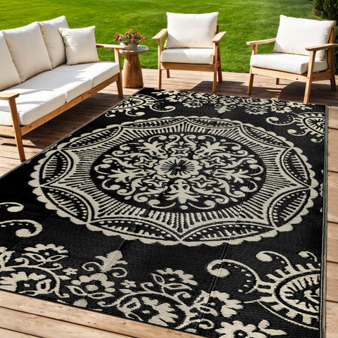 Capslpad outdoor rug 5x8 waterproof protects feet outdoors.