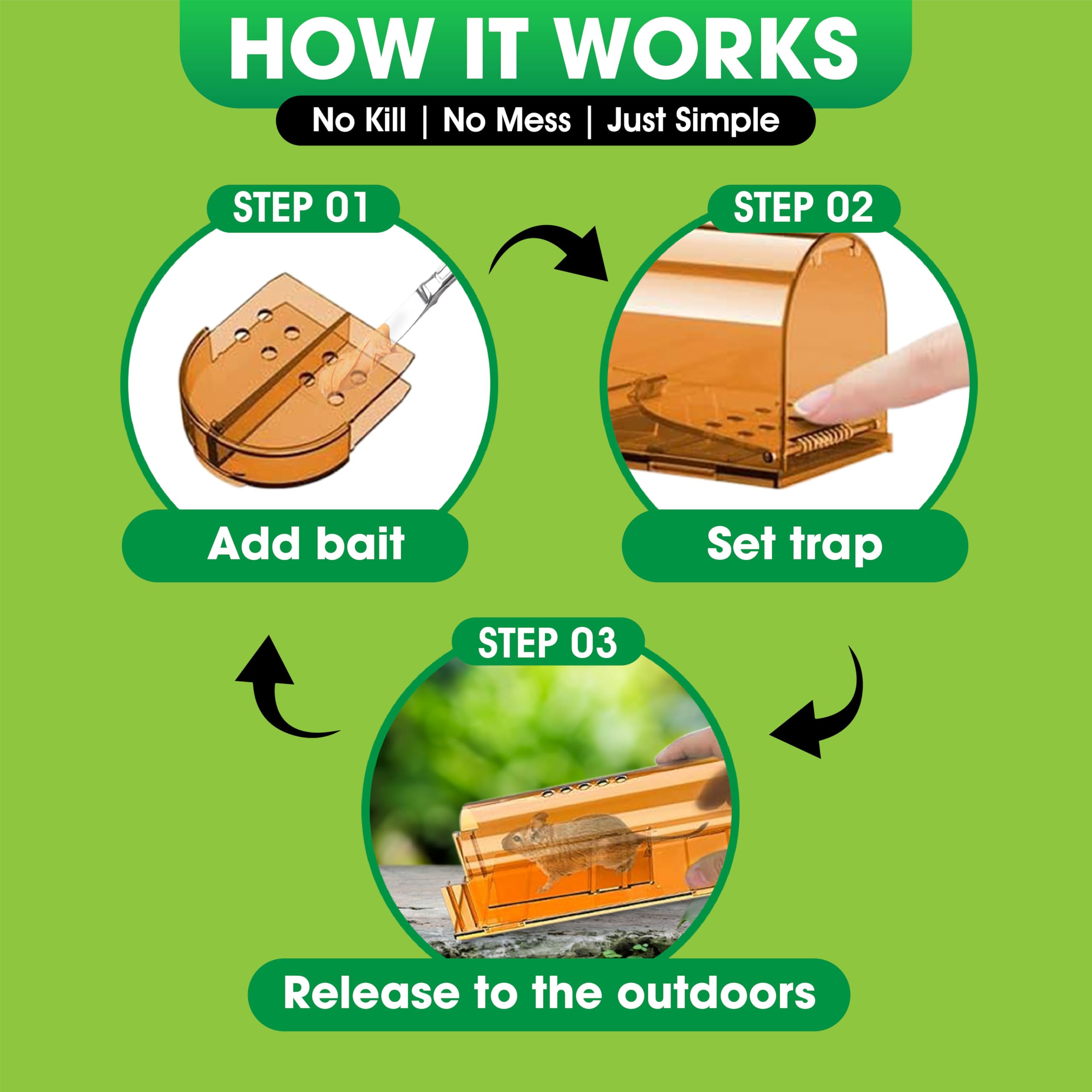 CaptSure reusable design for eco-friendly pest management at home.