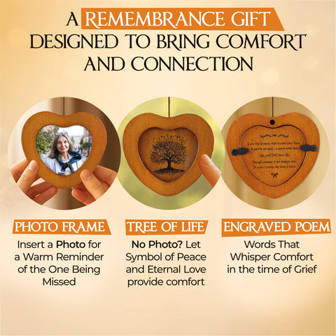 Captain Decor double-sided engraving wind chime offers a heartfelt, lasting message.