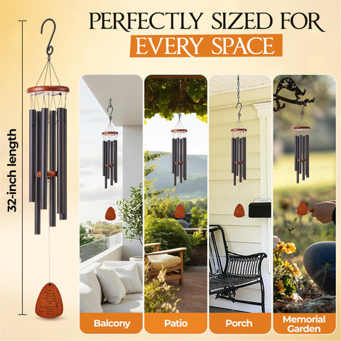 Captain Decor remembrance wind chime suitable for mom, dad, or other loved ones.