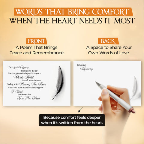 Captain Decor gift box with keepsake card enhances the condolence gesture.