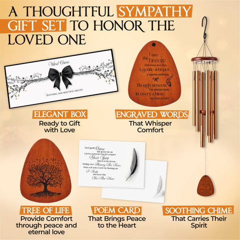 Captain Decor memorial wind chimes for dad, a quiet reflective space addition.