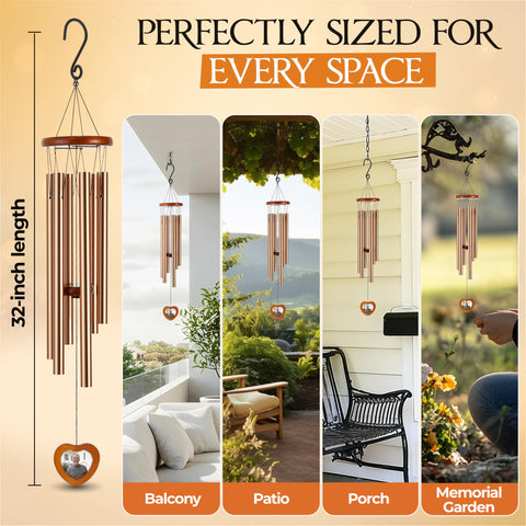 Captain Decor memory-friendly chime keeps memories alive through gentle sound.