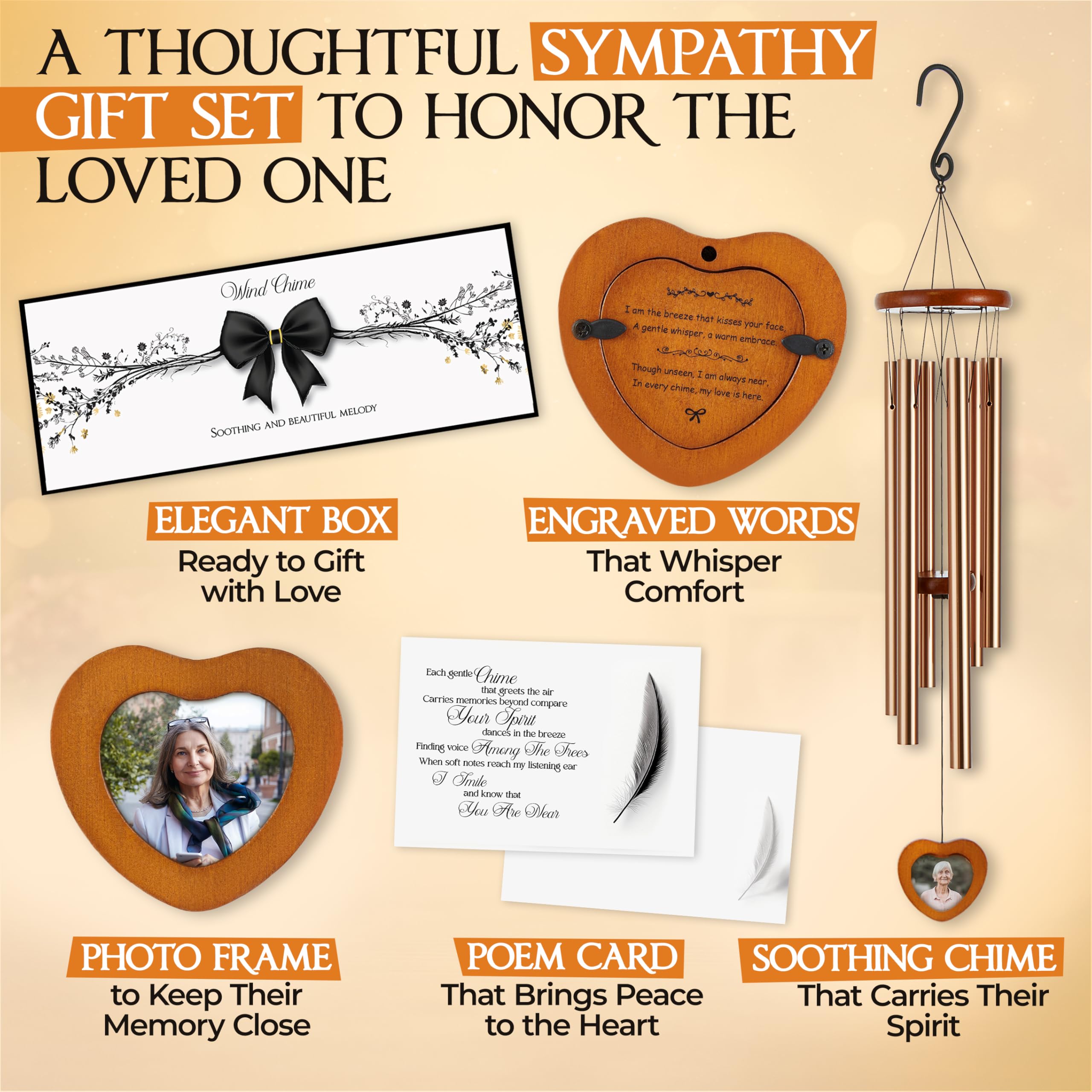 Captain Decor wind chime includes mute feature for quiet reflection.