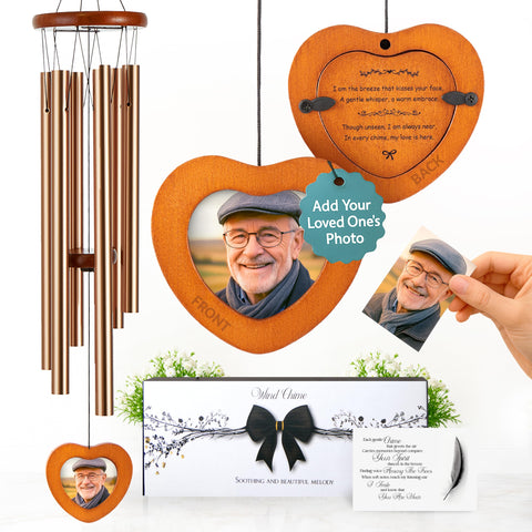 Captain Decor photo frame wind chime highlights memories and personalization.