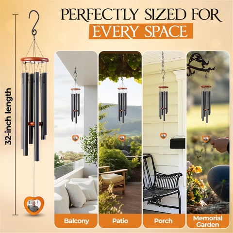 Captain Decor sympathy wind chimes suitable for memorial moments and remembrance.