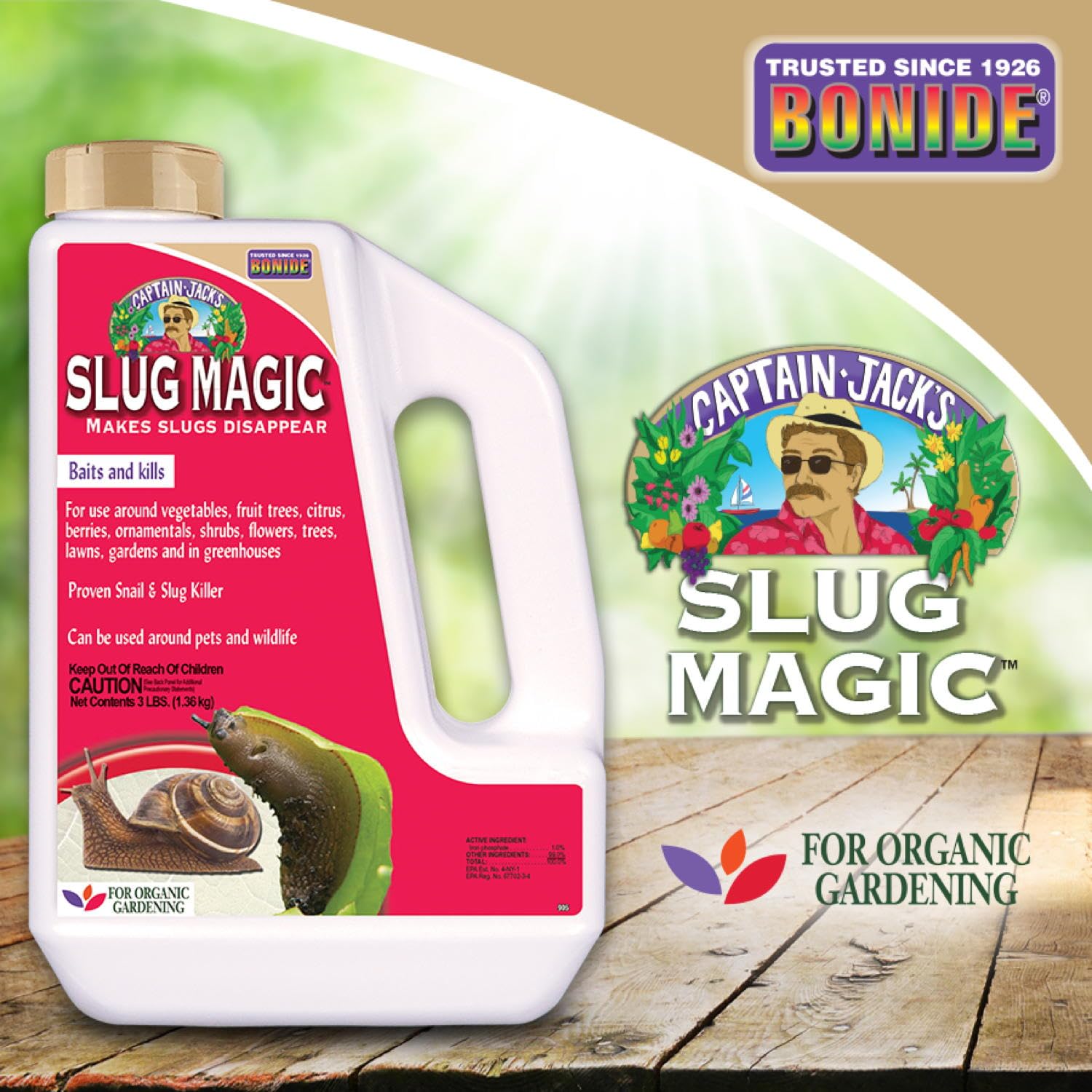 Harvest-ready protection for fruit and vegetables with Slug Magic.