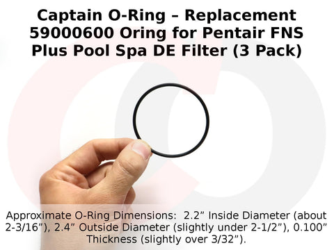 Captain O-Ring 3-pack-o-ring for Jandy CL/DEV series provides durable seals.