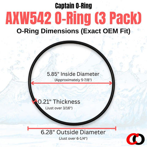AXW542 lid o-ring compatible with W530 W560 series for reliable seal performance