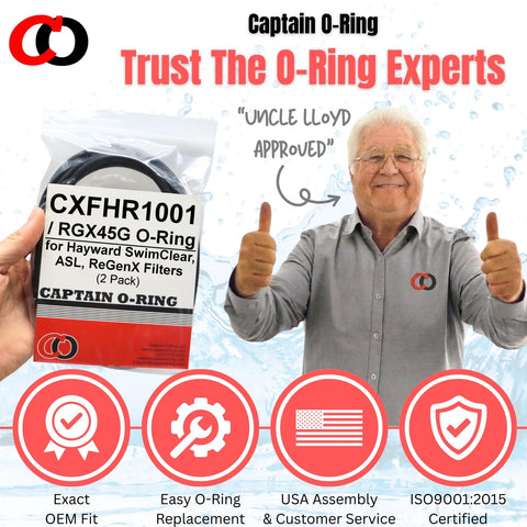 Captain O-Ring CXFHR1001 epdm-durability for long-lasting seal.