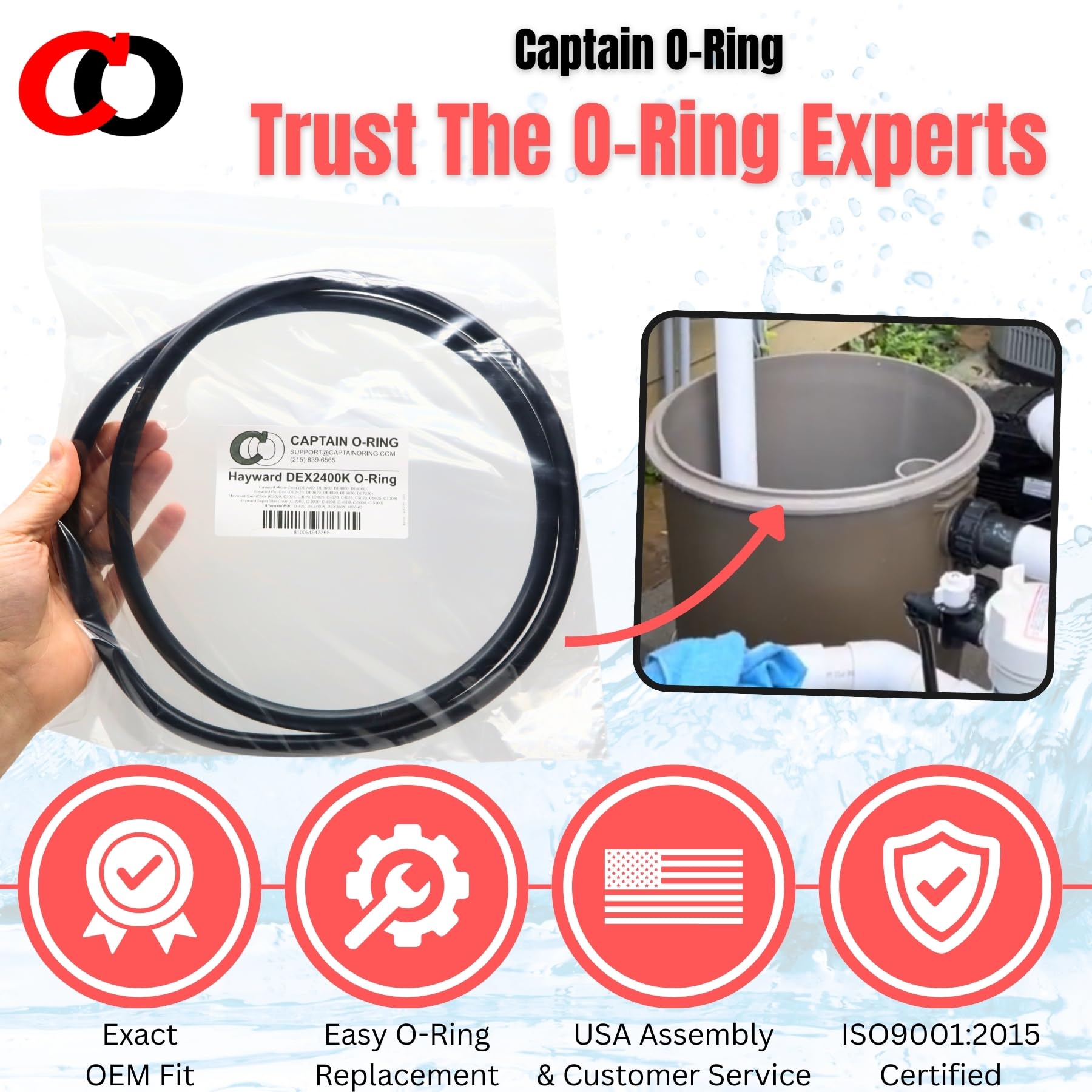 Drip-test-ready seal confirms a tight gasket after replacement.