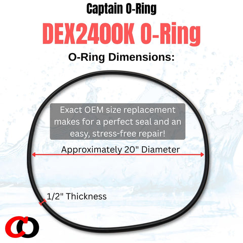 USA-made Captain O-Ring delivers durable sealing.