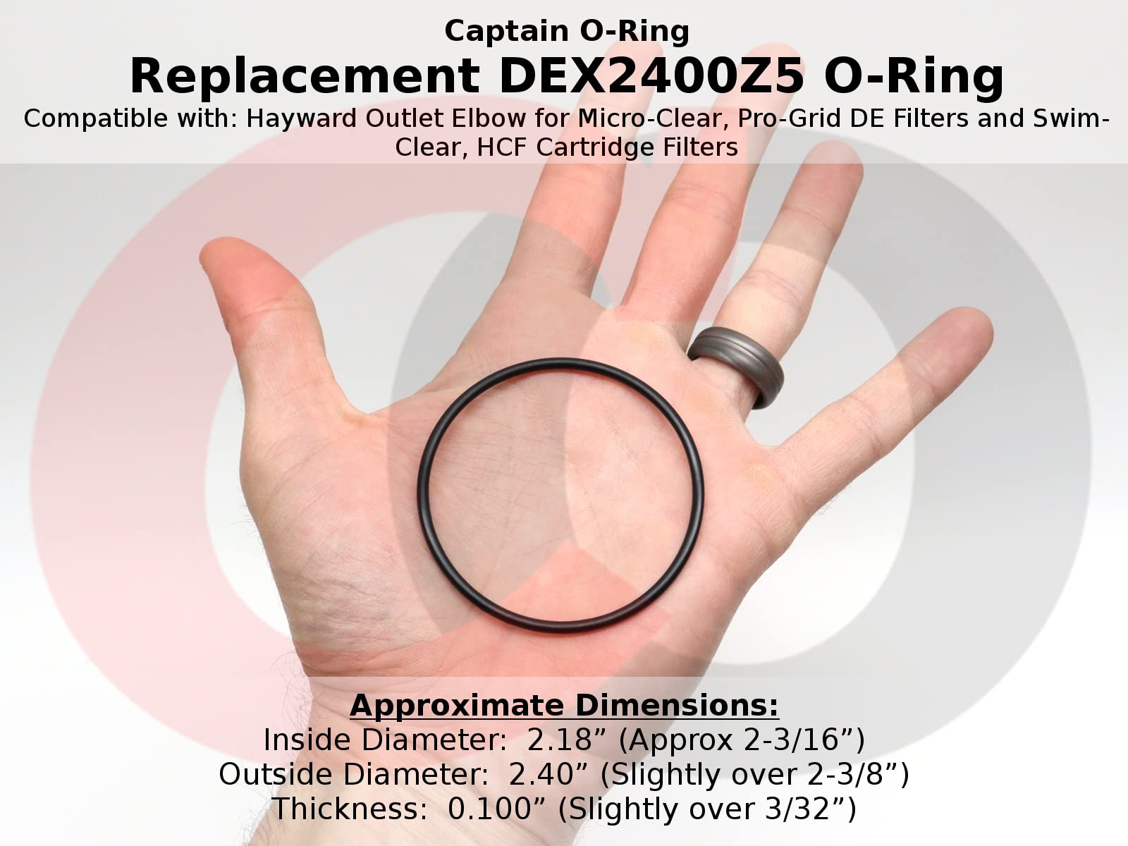 DEX2400Z5 o-ring for Micro-Clear seals for long-lasting pool filtration