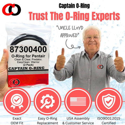 Captain O-Ring precise dimensions help ensure proper fit and OEM-like performance.