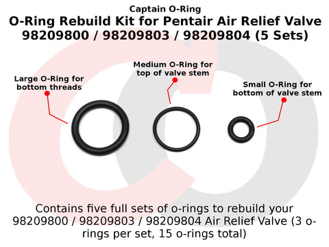 Captain O-Ring large O-ring shown on bottom-thread area for secure filter tank connection.