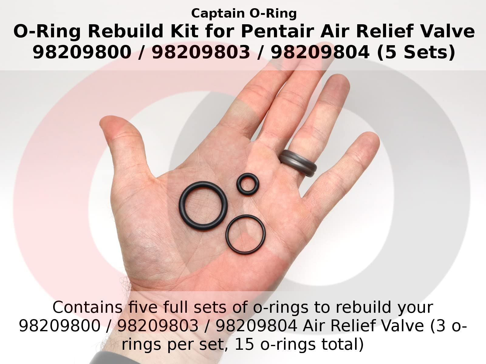 Captain O-Ring medium O-ring on valve stem supports precise sealing.