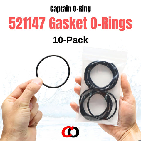 Captain O-Ring OEM-spec synthetic rubber gasket provides durable, reliable sealing under pool-side conditions.