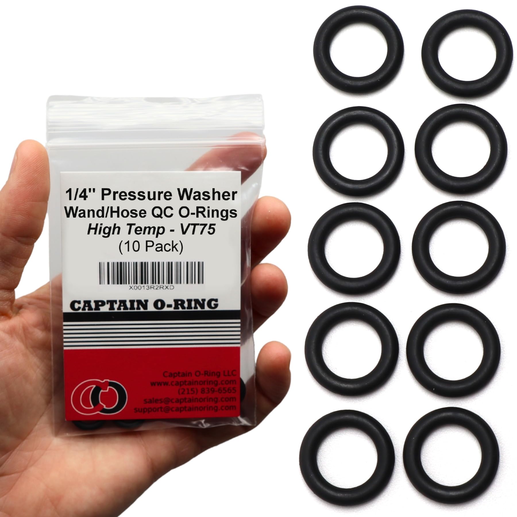 Captain O-Ring power washer o-rings for 1/4 quick connect ensure dependable seals during high-pressure tasks