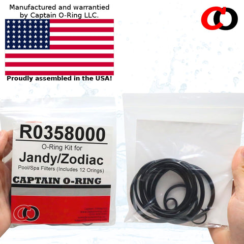 Captain O-Ring R0358000 packaging shows twelve o-rings included.