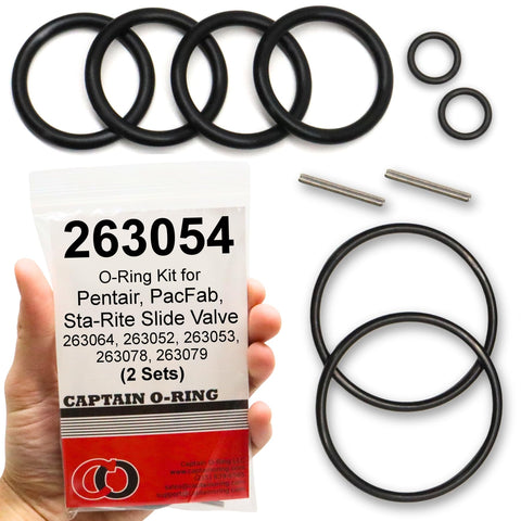 Captain O-Ring replacement kit parts laid out for two rebuilds