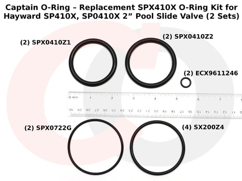 Captain O-Ring SPX410X small piston O-rings ensure correct piston fit.