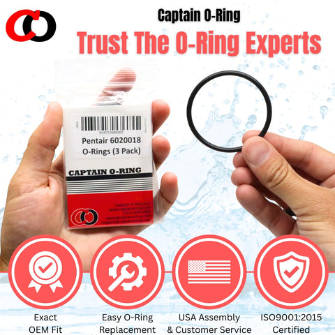 Captain O-Ring USA-made, warranty-backed o-rings for pool equipment.