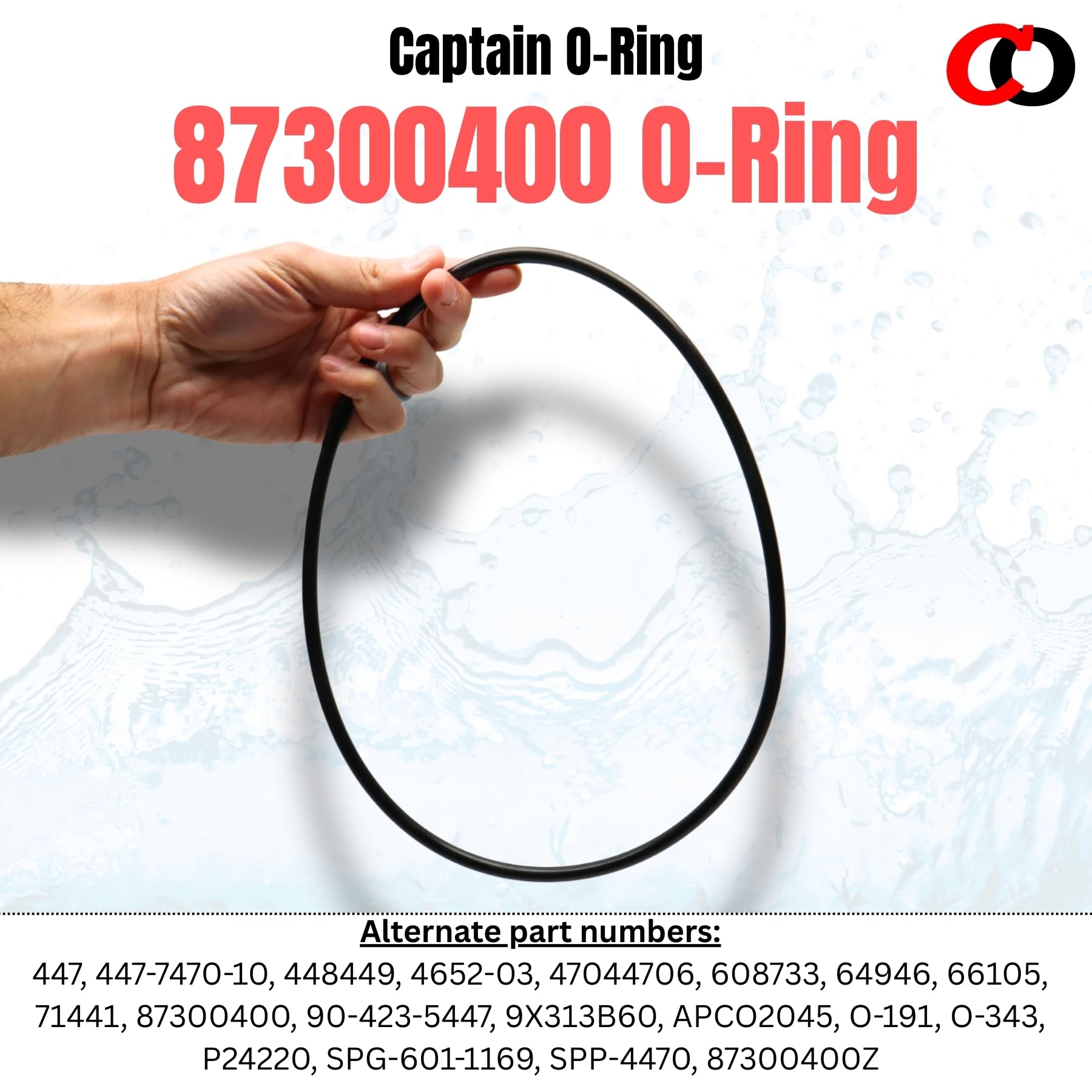 Captain O-Ring USA-made and warranted for dependable replacement parts.