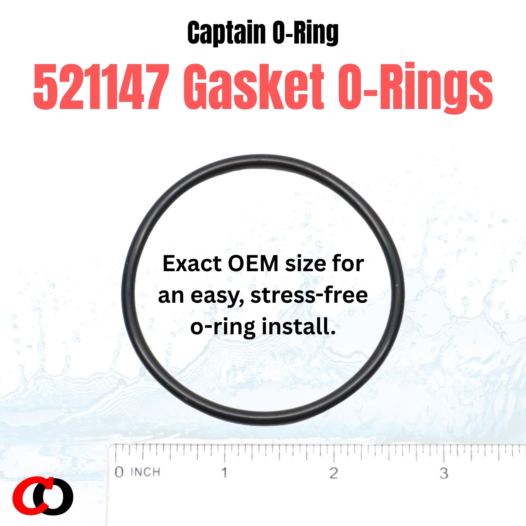Captain O-Ring 521147 included with 520670 kit plug for maintenance readiness.