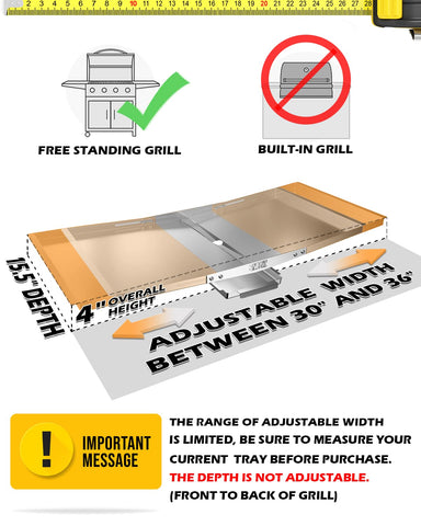 CaptainGrill angled side design directs drippings toward the drain for clean grilling