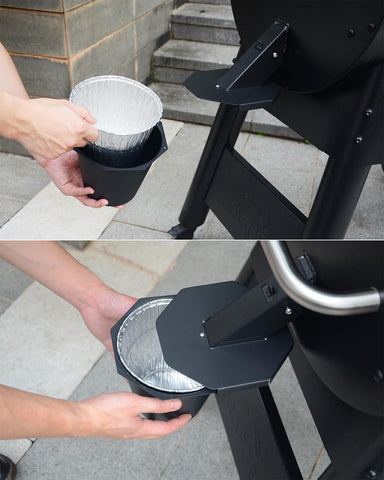 CaptainGrill powder-coated finish resists weathering for year-round use.