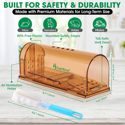 CaptSure live catch release trap open chamber demonstrates humane relocation