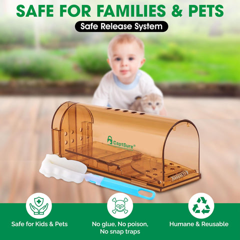 CaptSure versatile trap fits hamsters and chipmunks safely