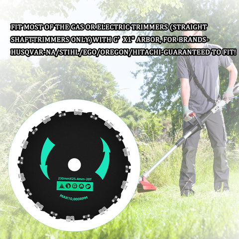 caqeaus blades cutting small trees and dense brush in real yard use