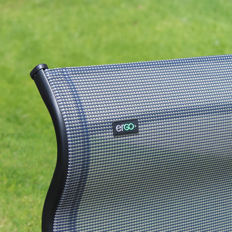 Caravan Sports Ergo+ seven-position recline adapts to sun, shade, or lounging.