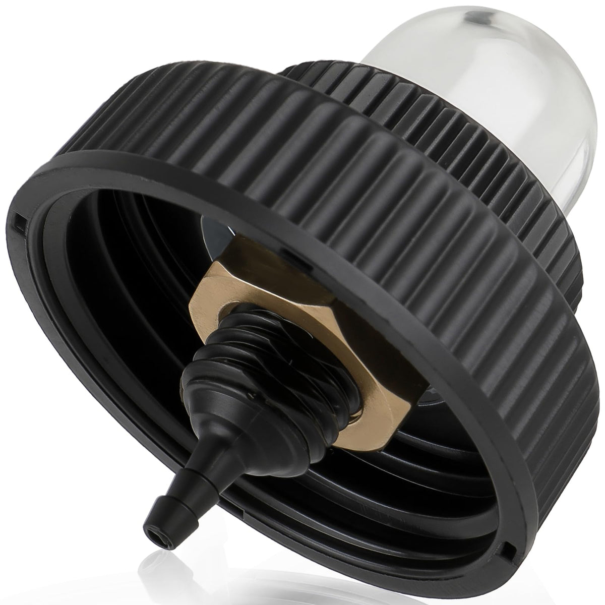 CARBBIA A01372A fuel cap with primer for Homelite XL, quick priming in action.