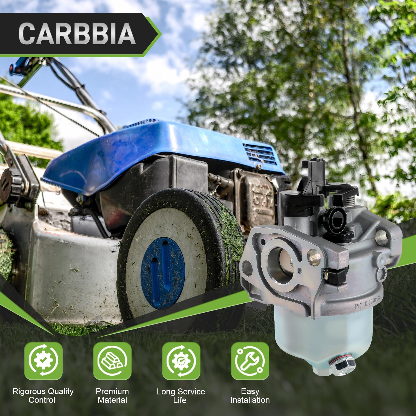 CARBBIA air filter and pre-filter protecting intake
