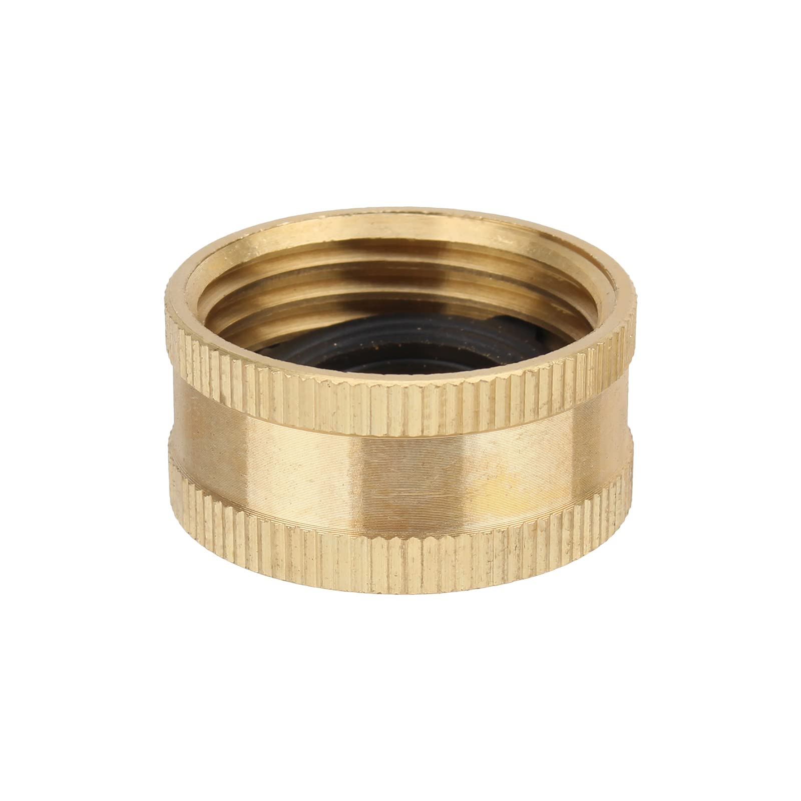 CARBBIA brass end cap quick-use scenario for garden maintenance.