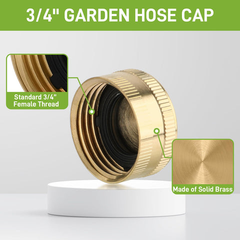 CARBBIA brass end cap washer visible ensures tight seal.