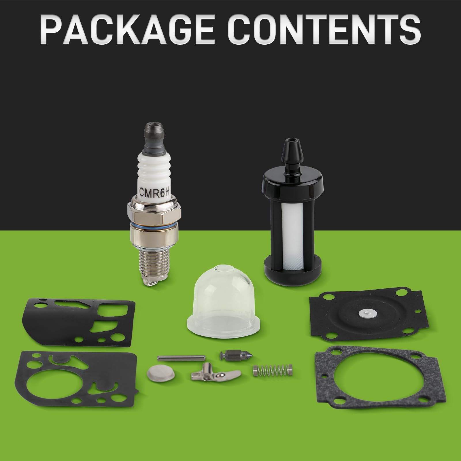CARBBIA carburetor kit packaging protects contents during storage.