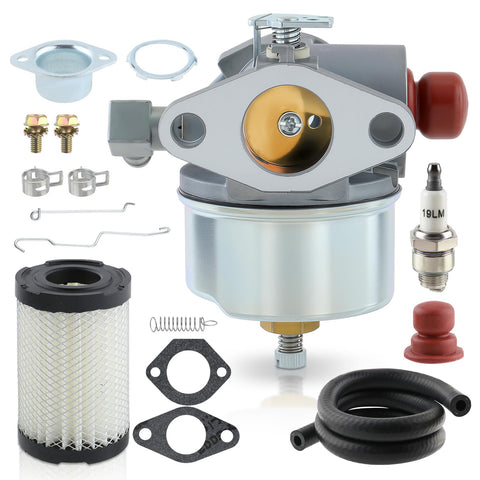 Carbbia carburetor front view for Tecumseh 632795A improves starting reliability.
