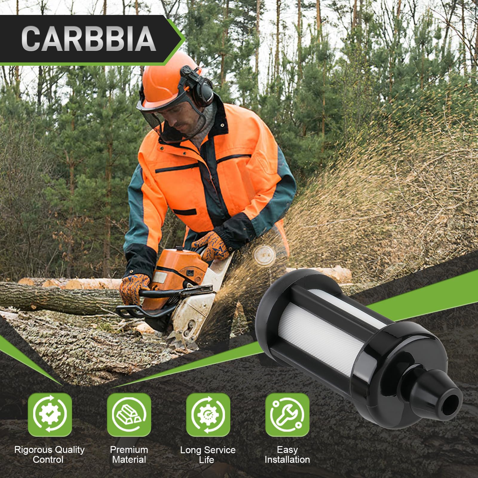 CARBBIA durable filter construction supports steady performance.