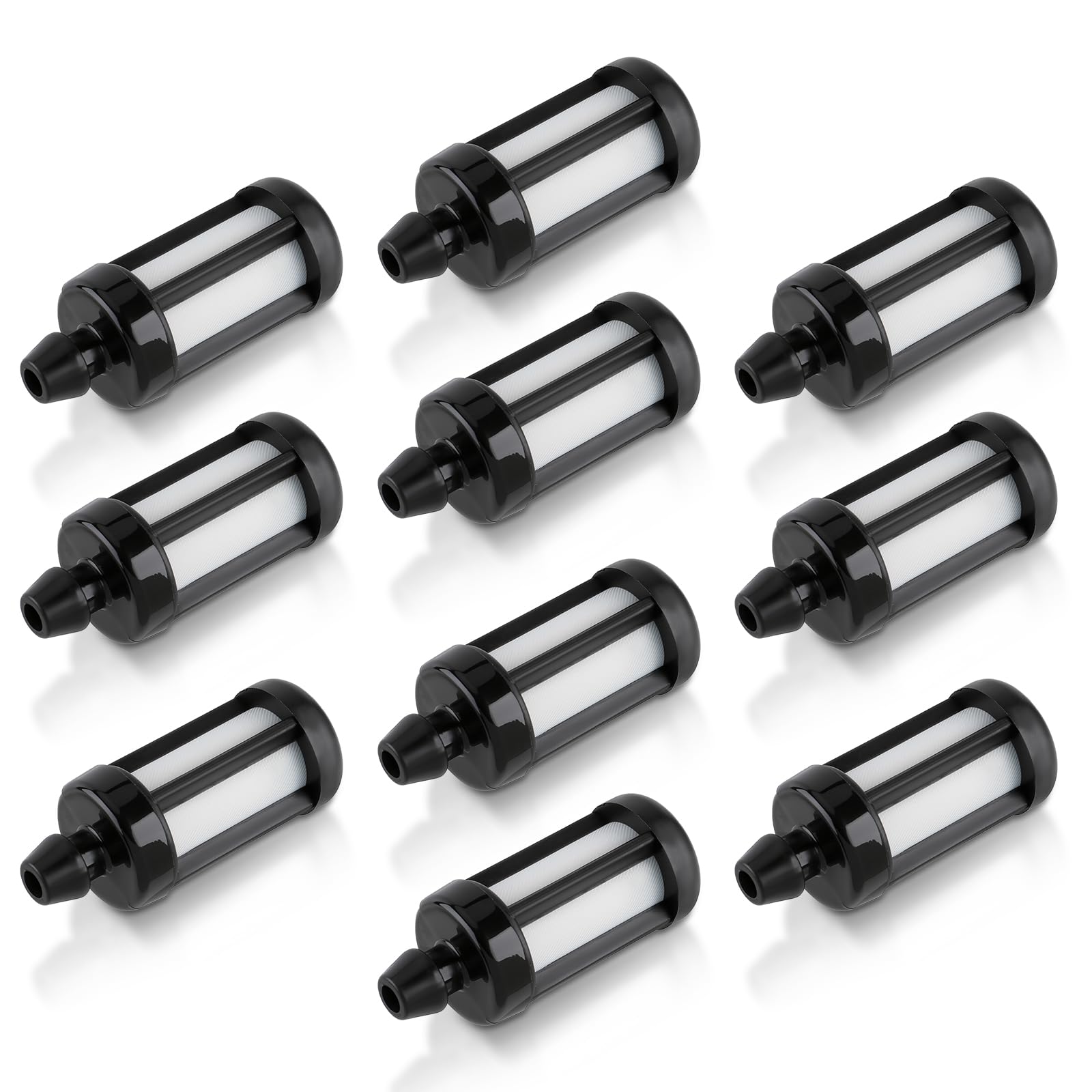 CARBBIA fuel filter 10-pack for compatible STIHL saws, quick replacements.