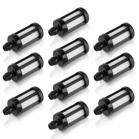 CARBBIA fuel filter 10-pack for compatible STIHL saws, quick replacements.