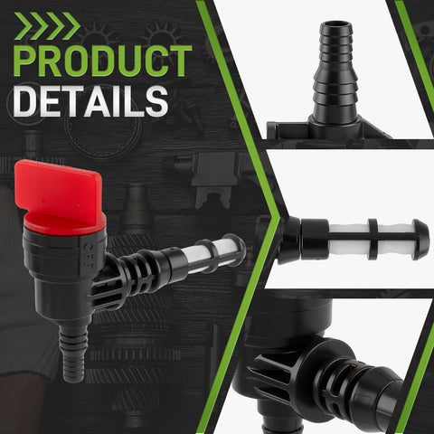 CARBBIA valve with filter maintains clean fuel flow and easy inspection
