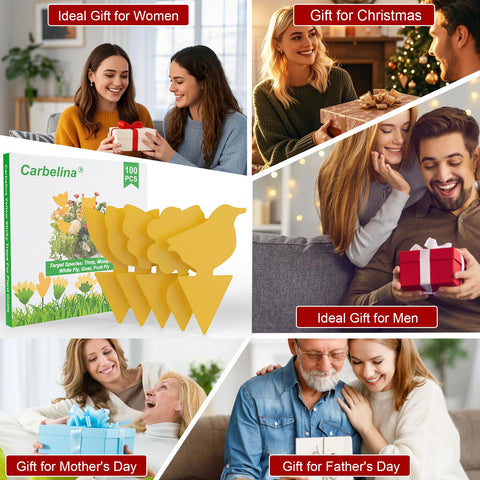 Carbelina 100pcs pack traps provide easy, odorless pest control.