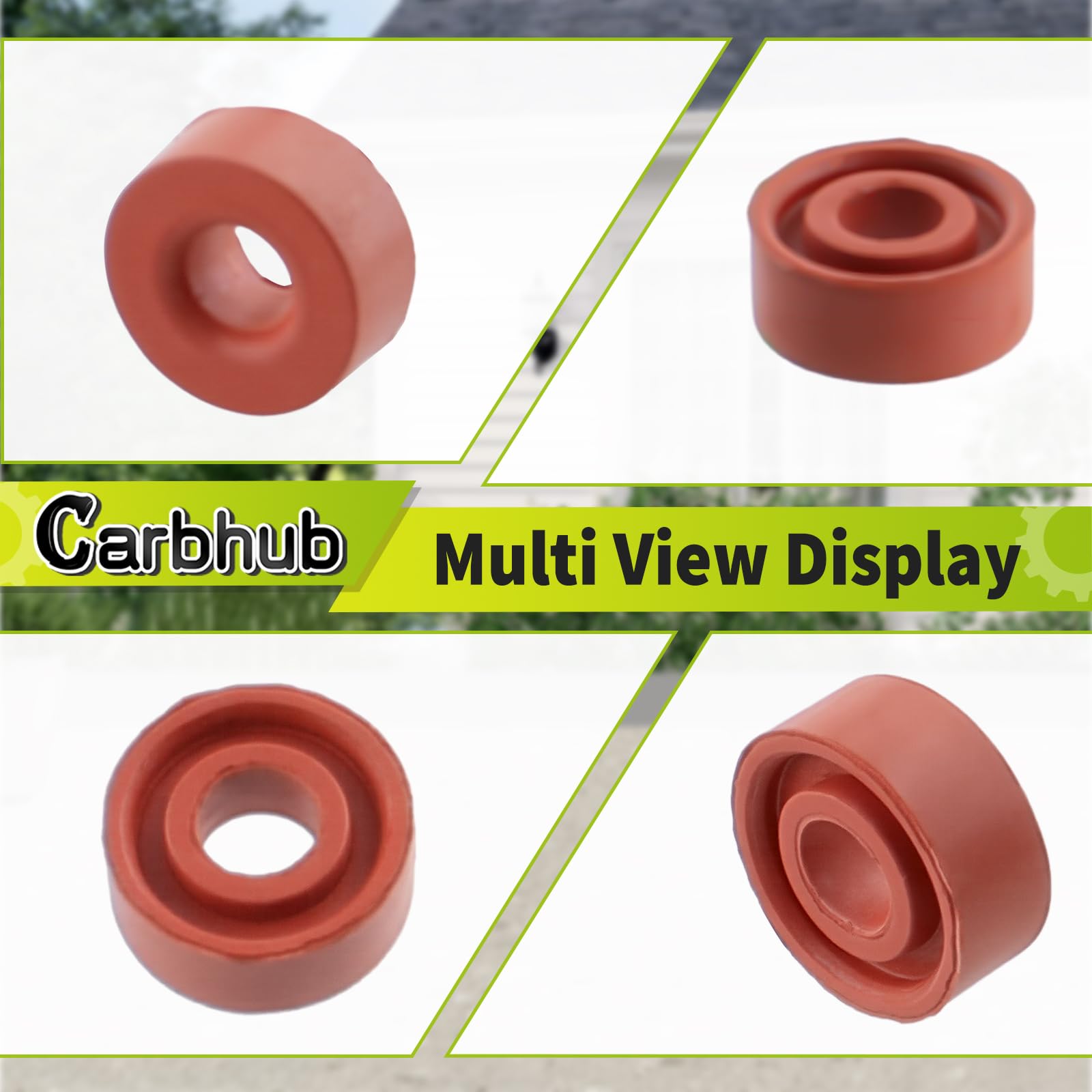 Carbhub 398188 needle seat in assembly setup for carburetor